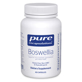 Pure Encapsulations Boswellia bottle on shelf supports general joint comfort and digestive health.