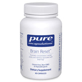 Pure Encapsulations Brain Reset bottle front promotes focus and mental clarity.