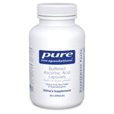 Pure Encapsulations Buffered Ascorbic Acid Capsules bottle showing neutral pH vitamin C for sensitive use.