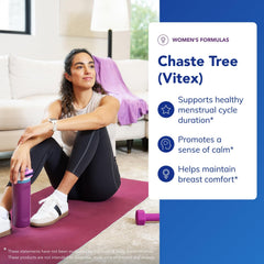 Pure Encapsulations Vitex bottle with dairy-free label suggesting pure ingredients.