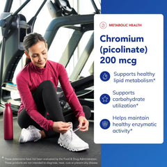 Chromium Picolinate capsules image emphasizes easy daily supplementation