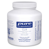 Pure Encapsulations CLA 1000mg bottle with softgels supports healthy body composition with exercise.