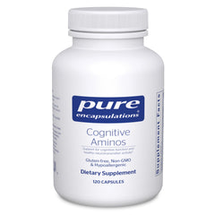 Pure Encapsulations Cognitive Aminos capsules in bottle for potential cognitive support