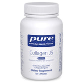 Pure Encapsulations Collagen JS bottle shown for joint and skin support.
