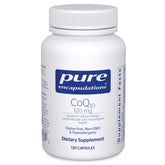Pure Encapsulations CoQ10 120 mg bottle front view promoting heart and cellular health