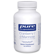 Pure Encapsulations Cranberry D-Mannose bottle and capsules supporting urinary tract health
