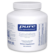 Pure Encapsulations CurcumaSorb Meriva bottle for joint support.