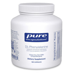 Pure Encapsulations DL-Phenylalanine bottle for daily cognitive support