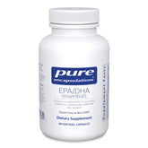 Pure Encapsulations EPA/DHA Essentials bottle-front shows omega-3 support for heart health