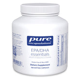Pure Encapsulations EPA/DHA Essentials bottle for heart and brain health support.