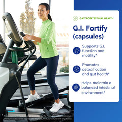 Close-up of Pure Encapsulations G.I. Fortify label highlighting ingredients and potency.