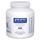 Pure Encapsulations Glucosamine Chondroitin MSM bottle for daily joint support.