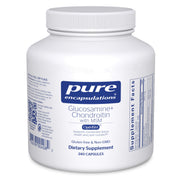 Pure Encapsulations Glucosamine Chondroitin MSM bottle for daily joint support.