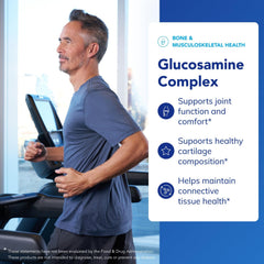 Pure Encapsulations Glucosamine Complex label highlights three glucosamine forms