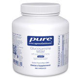 Pure Encapsulations Glucosamine MSM bottle displaying joint support potential