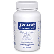 Pure Encapsulations Glucosamine Sulfate bottle front showing joint support potential