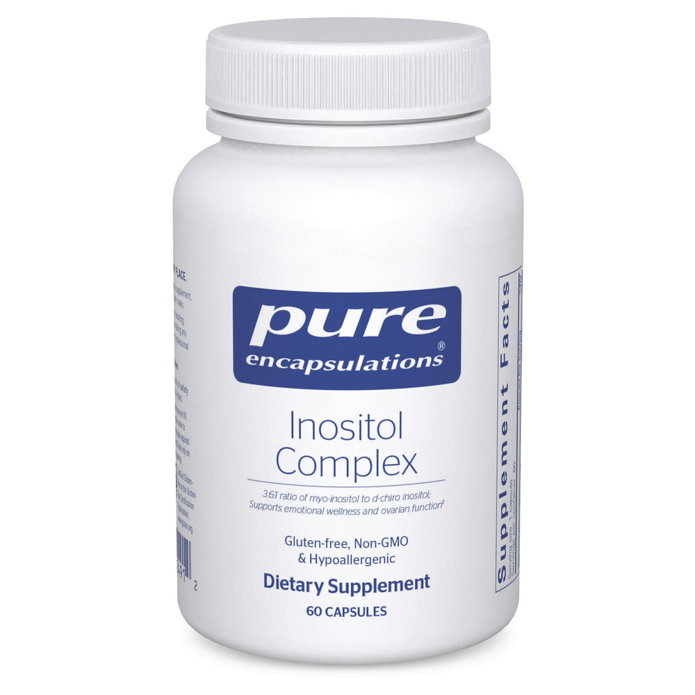 Pure Encapsulations Inositol Complex bottle front highlighting nervous system support