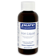 Pure Encapsulations Iron Liquid bottle shown for easy daily iron support