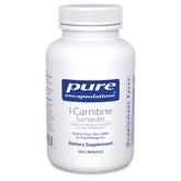 Pure Encapsulations L-Carnitine Fumarate bottle shows hypoallergenic packaging for clean energy support.