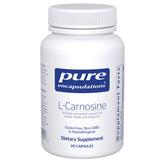 Pure Encapsulations L-Carnosine bottle front highlights premium packaging for antioxidant support