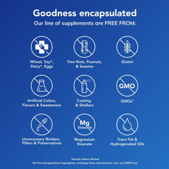 Ingredient panel of Pure Encapsulations L-Theanine signals clean, GMO-free formulation.