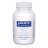 Pure Encapsulations Lipotropic Detox bottle front showing hypoallergenic liver support formula
