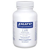 Pure Encapsulations LVR Formula bottle highlighting liver support and purity.