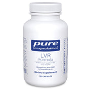Pure Encapsulations LVR Formula bottle highlighting liver support and purity.