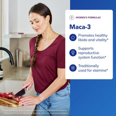 Maca-3 capsules arranged for convenient daily use.