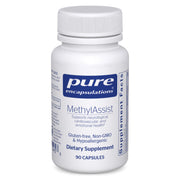 Pure Encapsulations MethylAssist 90's bottle front view supports daily methylation and overall wellness.