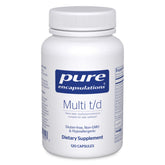 Pure Encapsulations Multi T/D bottle front view for daily wellness