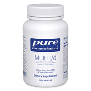Pure Encapsulations Multi T/D bottle front view for daily wellness