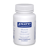 Pure Encapsulations Muscle Repair+ bottle front shows post-workout support and active use