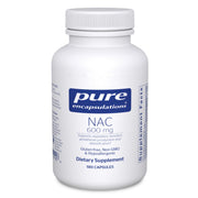 Pure Encapsulations NAC 600 mg bottle front for daily antioxidant support