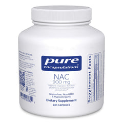 Pure Encapsulations NAC 900 mg bottle ready for daily antioxidant support.