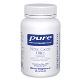 Pure Encapsulations Nitric Oxide Ultra bottle shown for daily cardiovascular support