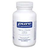 Pure Encapsulations Nitric Oxide Ultra bottle highlighting vascular support for daily wellness