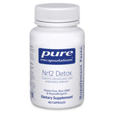 Pure Encapsulations Nrf2 Detox bottle aids daily detox and routine.