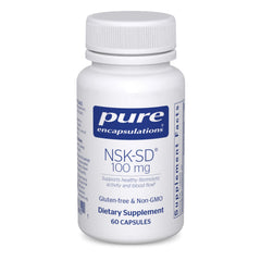Pure Encapsulations NSK-SD bottle on shelf ready for daily use.