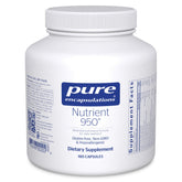Pure Encapsulations Nutrient 950 bottle cap close-up for sensitive users.