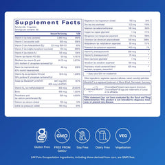Pure Encapsulations Nutrient 950 capsules closeup, easy-to-swallow daily capsules.
