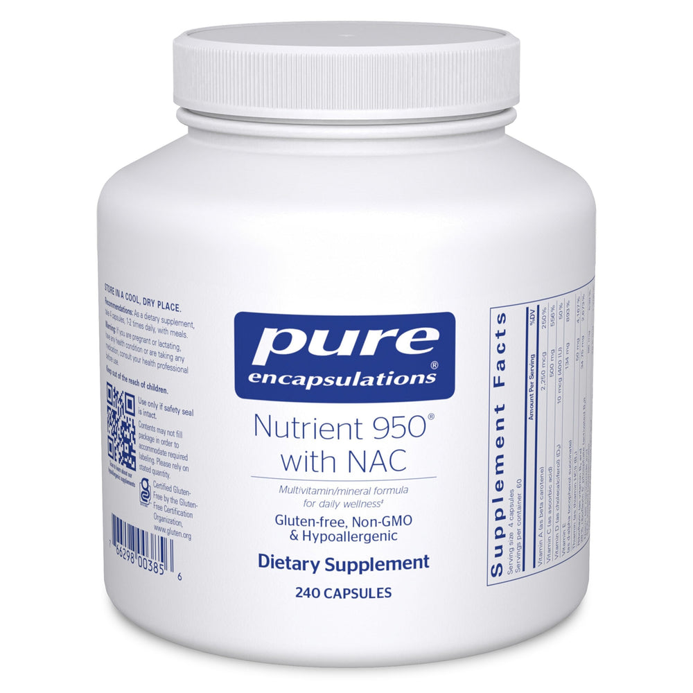 Pure Encapsulations Nutrient 950 with NAC bottle ready for daily wellness.