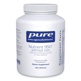 Pure Encapsulations Nutrient 950 Without Iron bottle front supports daily wellness.