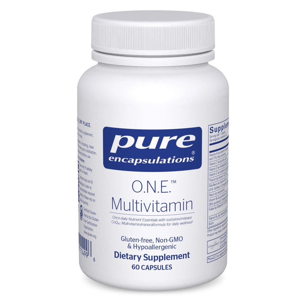 Pure Encapsulations O.N.E. Multivitamin bottle for daily wellness.