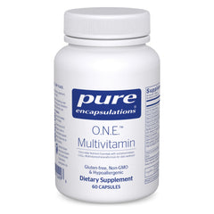 Pure Encapsulations O.N.E. Multivitamin bottle for daily wellness.