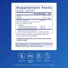 O.N.E. Omega softgel capsules illustrate convenient daily EPA/DHA intake