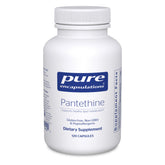 Pure Encapsulations Pantethine bottle front promoting hypoallergenic lipid metabolism support.