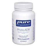 Pure Encapsulations Phyto-ADR bottle front highlighting vegetarian adrenal support.