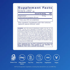 Close-up of pregnenolone capsules showing compact, easy-to-take daily supplement.