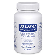 PureGenomics multivitamin bottle shown for daily nutrition